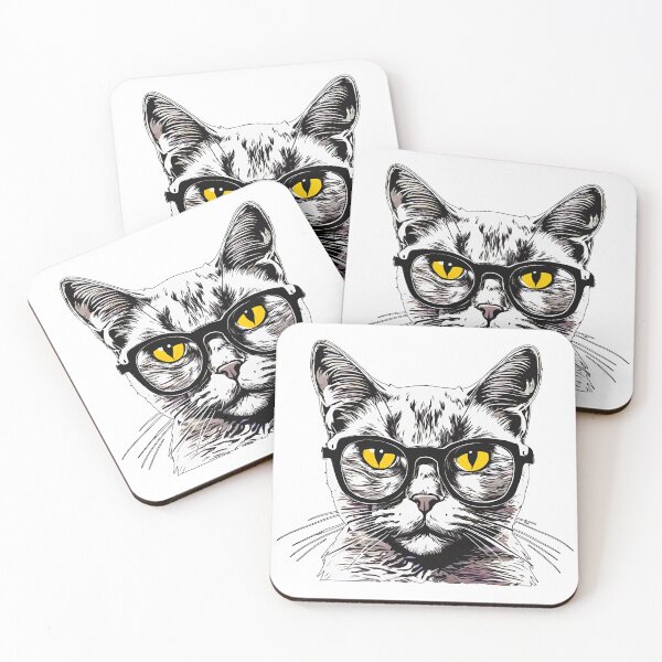 Item preview, Cat in Stylish Glasses 3 designed and sold by Tom-Johnson.