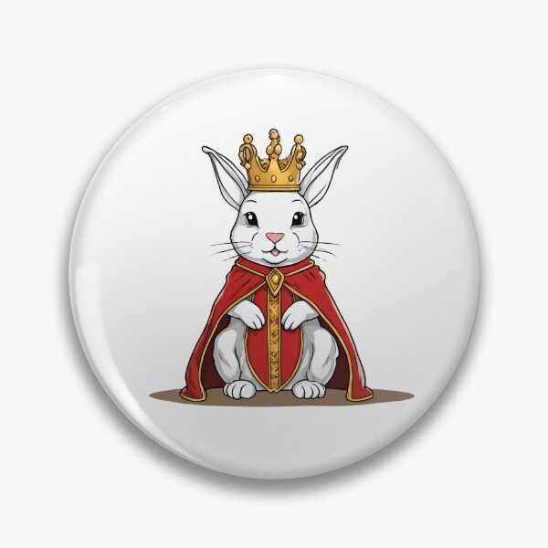 Item preview, Royal King Rabbit Wearing Regal Crown designed and sold by Majestic Paws.