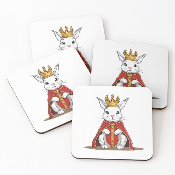 Item preview, Royal King Rabbit Wearing Regal Crown designed and sold by Majestic Paws.