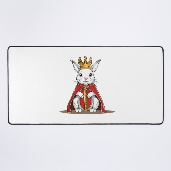 Item preview, Royal King Rabbit Wearing Regal Crown designed and sold by Majestic Paws.