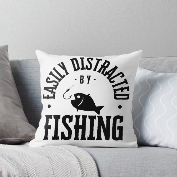 Item preview, Easily Distracted by Fishing designed and sold by bububabuinc.