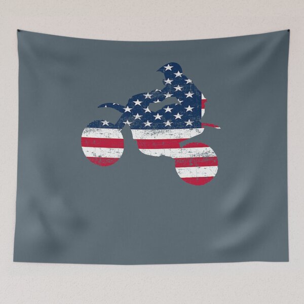 Item preview, Dirt Bike Motocross Supercross USA Flag Design designed and sold by melsens.