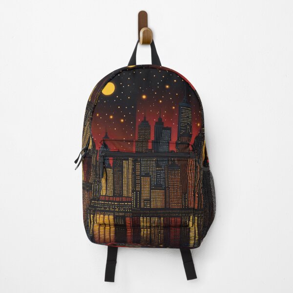 Item preview, Urban Sunset Mirage: Pointillism Cityscape designed and sold by ZipperDragon88.