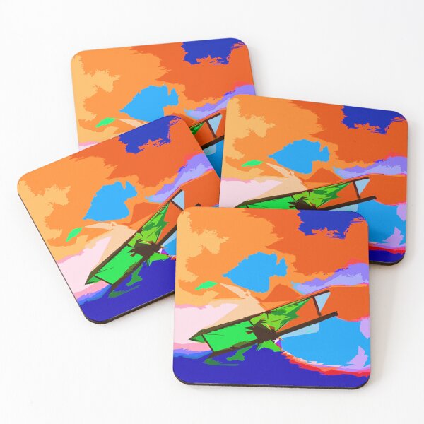 Item preview, Colorful Abstract Biplane Airplane designed and sold by Carlo Varo.