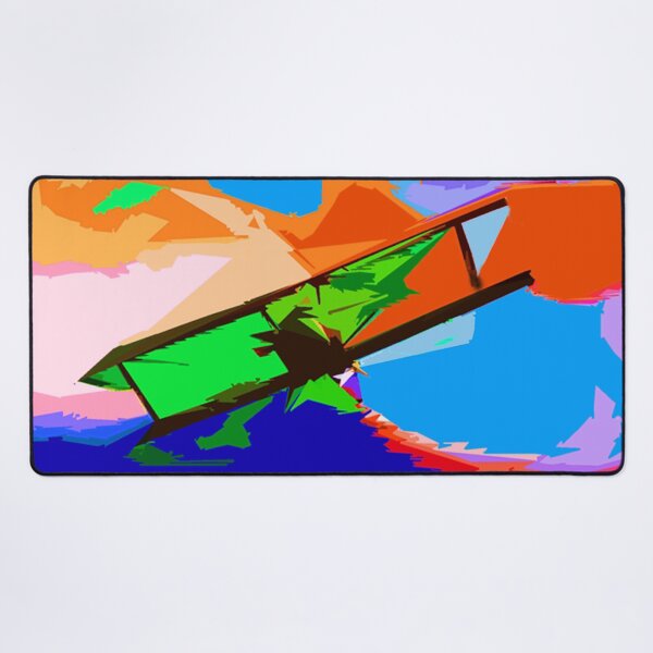 Item preview, Colorful Abstract Biplane Airplane designed and sold by Carlo Varo.
