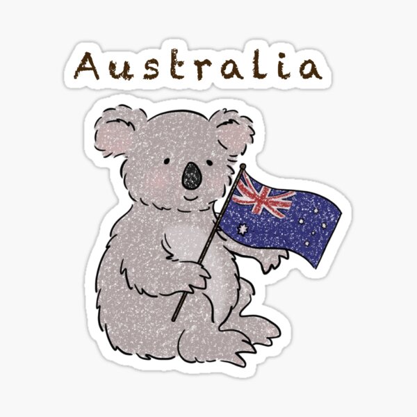 Item preview, Australia Koala (Australia, beige) designed and sold by Squirrel Artwork.