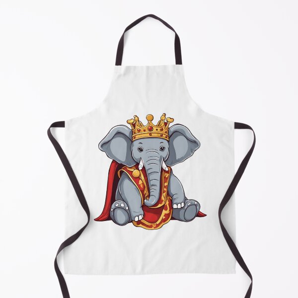 Item preview, Royal King Elephant Wearing Regal Crown designed and sold by Majestic Paws.