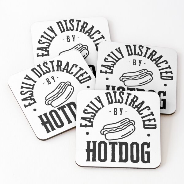 Item preview, Easily Distracted by Hotdog designed and sold by bububabuinc.