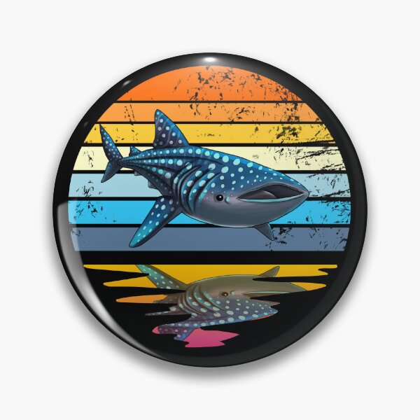 Item preview, Whale Shark Retro Sunset Save The Whale Sharks Gear designed and sold by DynamicDesign.