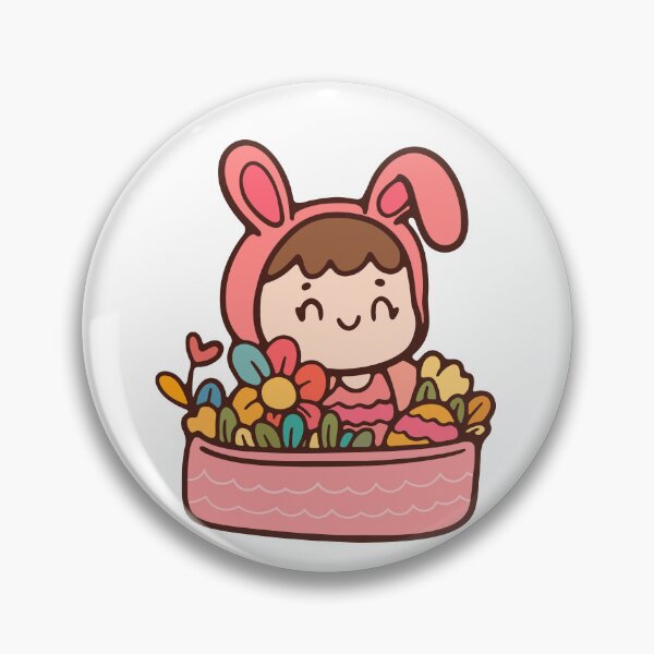 Item preview,  cute easter rabbit cute illustration  decorative hand drawn illustration designed and sold by Momixzaaa.