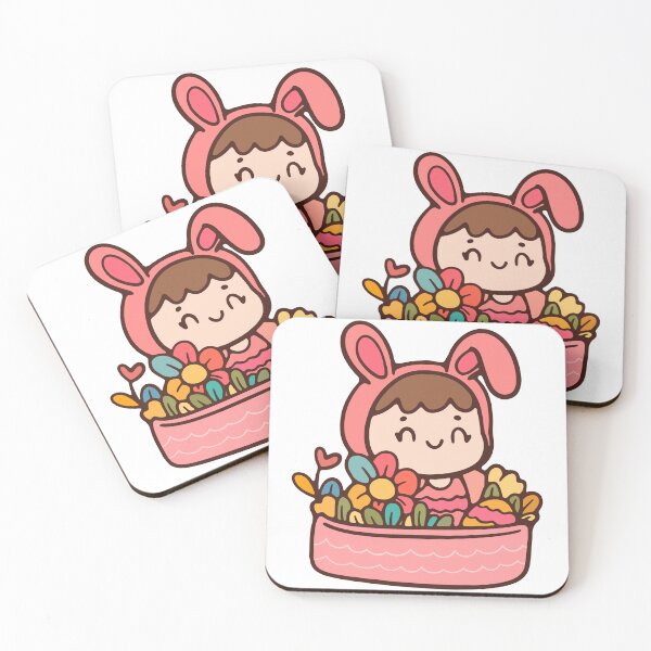 Item preview,  cute easter rabbit cute illustration  decorative hand drawn illustration designed and sold by Momixzaaa.