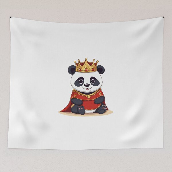 Item preview, Royal King Panda Wearing Regal Crown designed and sold by Majestic Paws.