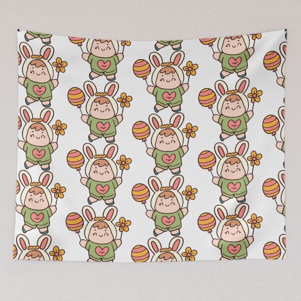 Item preview, cute easter rabbit cute illustration  decorative hand drawn illustration designed and sold by Momixzaaa.