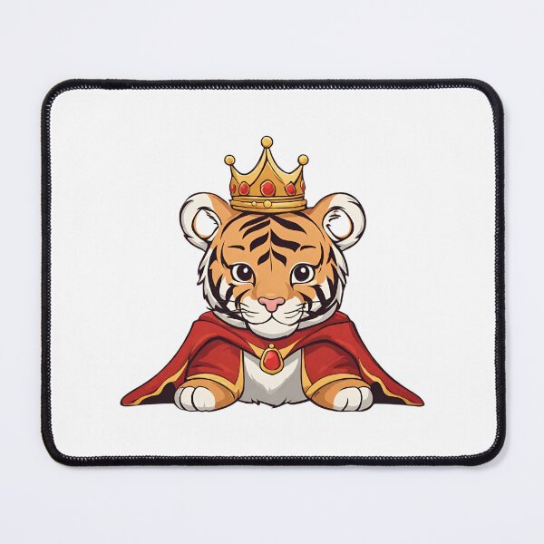 Item preview, Royal King Tiger Wearing Regal Crown designed and sold by Majestic Paws.