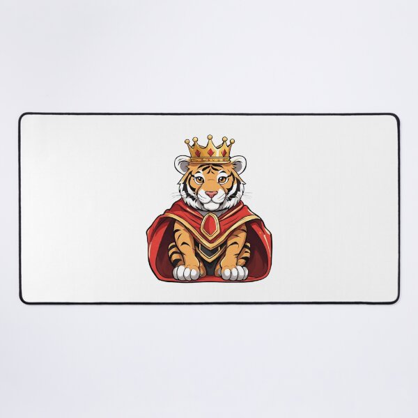 Item preview, Royal King Tiger Wearing Regal Crown designed and sold by Majestic Paws.