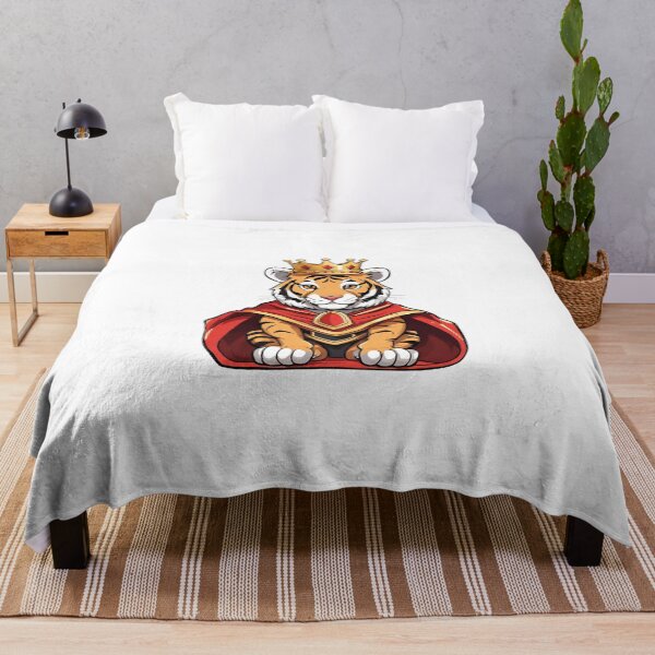 Item preview, Royal King Tiger Wearing Regal Crown designed and sold by Majestic Paws.
