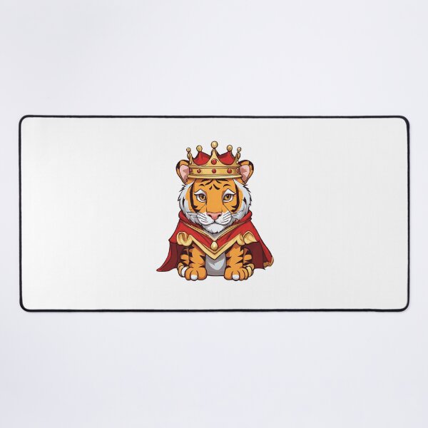 Item preview, Royal King Tiger Wearing Regal Crown designed and sold by Majestic Paws.