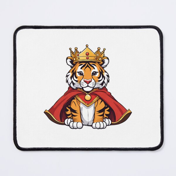 Item preview, Royal King Tiger Wearing Regal Crown designed and sold by Majestic Paws.