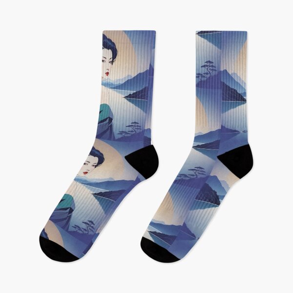 Item preview, Tranquil Beauty: Asian Woman by the Lake designed and sold by Sanctum Icons.