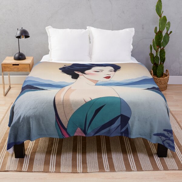 Item preview, Tranquil Beauty: Asian Woman by the Lake designed and sold by Sanctum Icons.