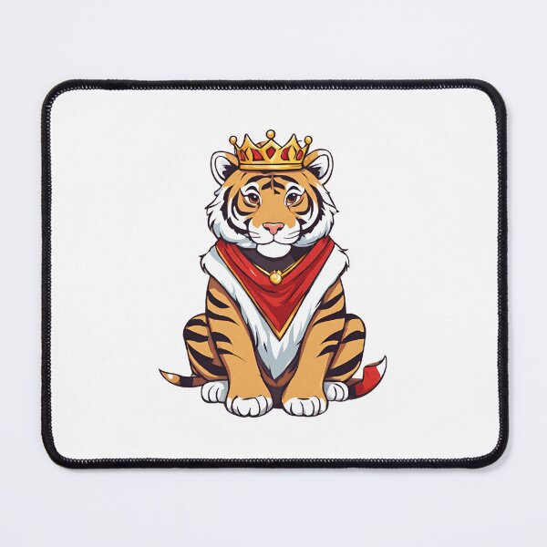 Item preview, Royal King Tiger Wearing Regal Crown designed and sold by Majestic Paws.