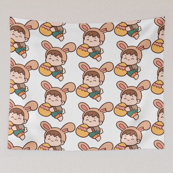 Item preview, cute easter rabbit cute illustration  decorative hand drawn illustration designed and sold by Momixzaaa.