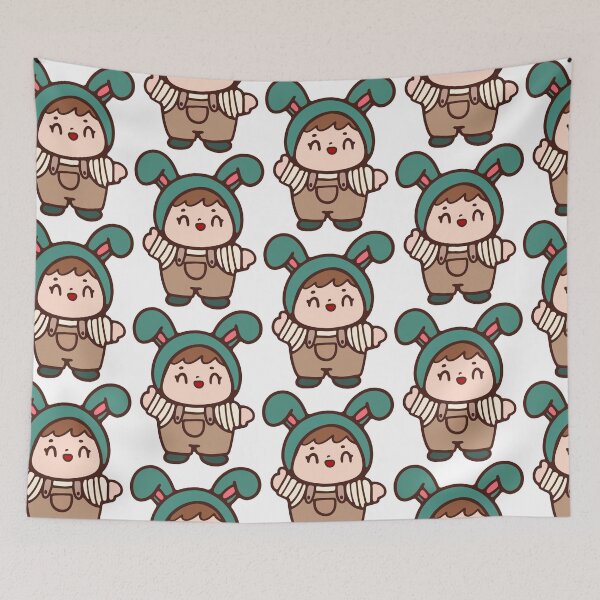 Item preview, cute easter rabbit cute illustration  decorative hand drawn illustration designed and sold by Momixzaaa.
