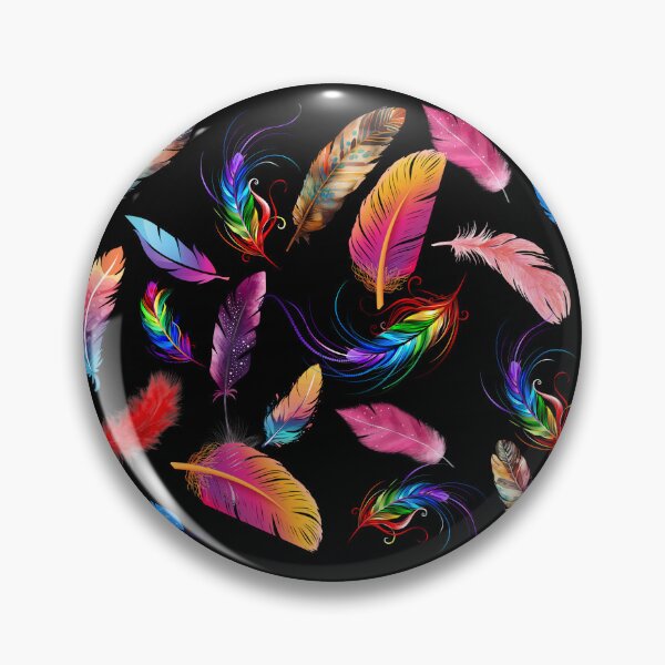 Item preview, Bright multicoloured Feather Design designed and sold by MarieSusan.