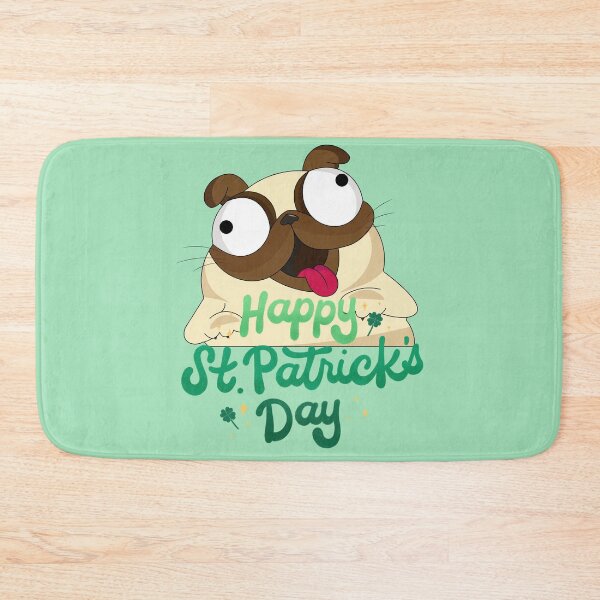 Item preview, st patrick's day dog ​​pug designed and sold by Vilemo.