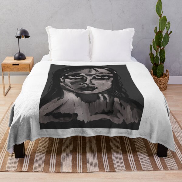Item preview, portrait of a girl on a dark background designed and sold by ElCookie.