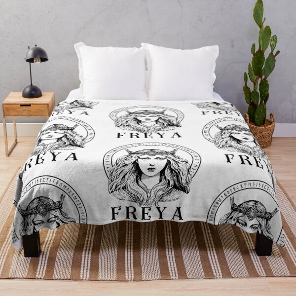 Item preview, Freya Viking Goddess of Norse Mythology Freyja runes designed and sold by Lady-Frost.