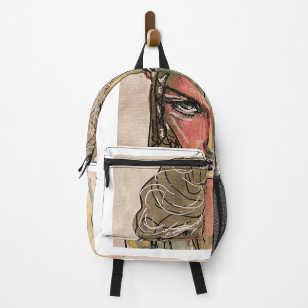 Item preview, self-portrait of the artist woman in multicolored colors designed and sold by ElCookie.