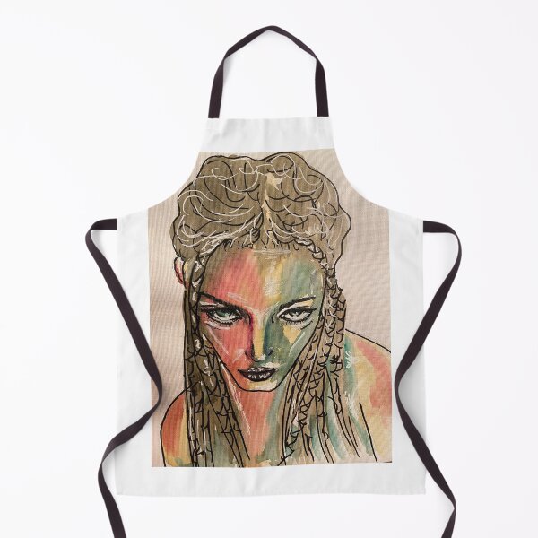 Item preview, self-portrait of the artist woman in multicolored colors designed and sold by ElCookie.