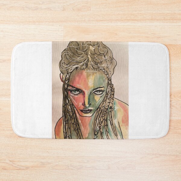 Item preview, self-portrait of the artist woman in multicolored colors designed and sold by ElCookie.