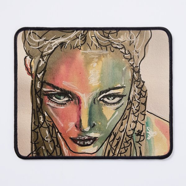 Item preview, self-portrait of the artist woman in multicolored colors designed and sold by ElCookie.