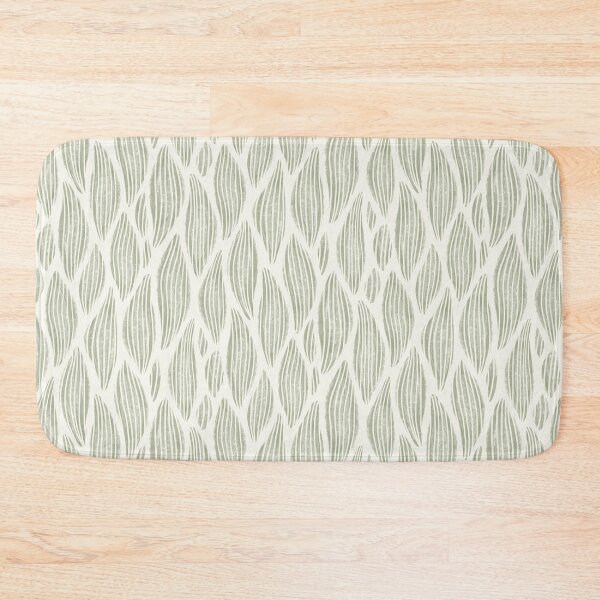 Item preview, Leaves lines vertically striped in sage, light green designed and sold by Katj-A-Studio.