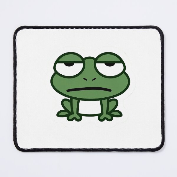 Item preview, Grumpy Frog Sticker designed and sold by scons1234.