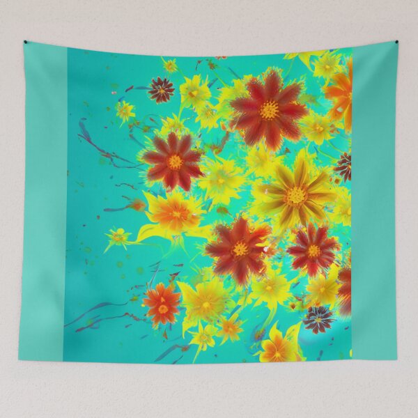 Item preview, Beautiful red and yellow flowers designed and sold by Photopat.