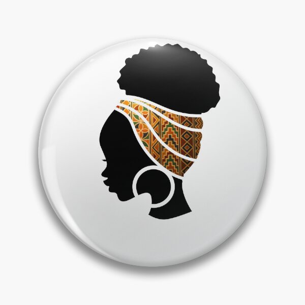 Item preview, Afro Woman with African Patten, Black History  designed and sold by Logiamerch.
