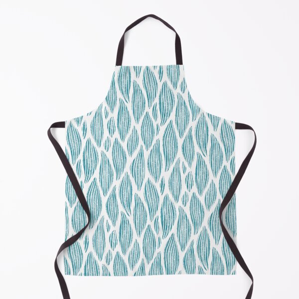 Item preview, Leaves lines vertically striped in turquoise, light blue designed and sold by Katj-A-Studio.