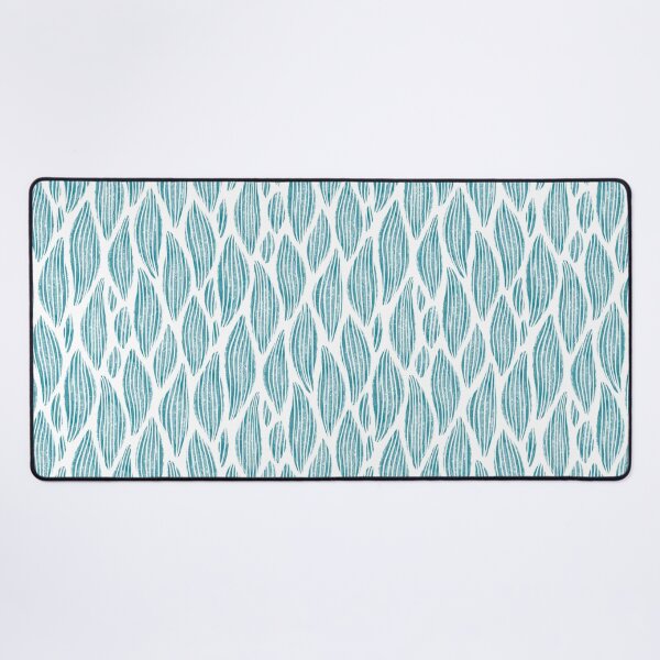 Item preview, Leaves lines vertically striped in turquoise, light blue designed and sold by Katj-A-Studio.