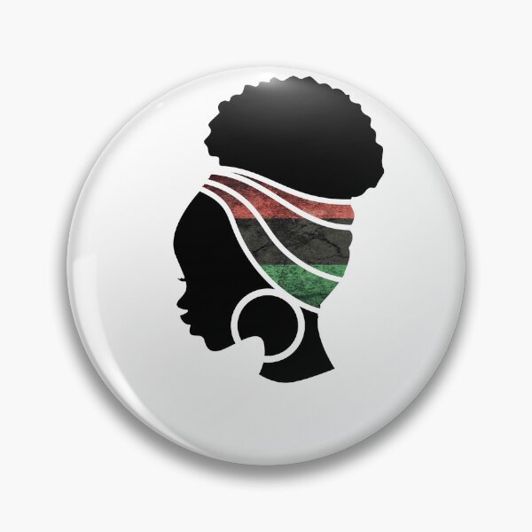 Item preview, Afro Woman with Pan African Flag, Black History  designed and sold by Logiamerch.