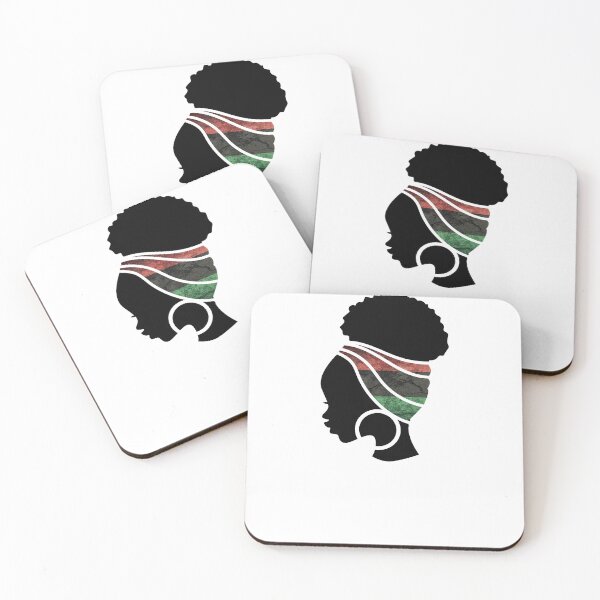 Item preview, Afro Woman with Pan African Flag, Black History  designed and sold by Logiamerch.