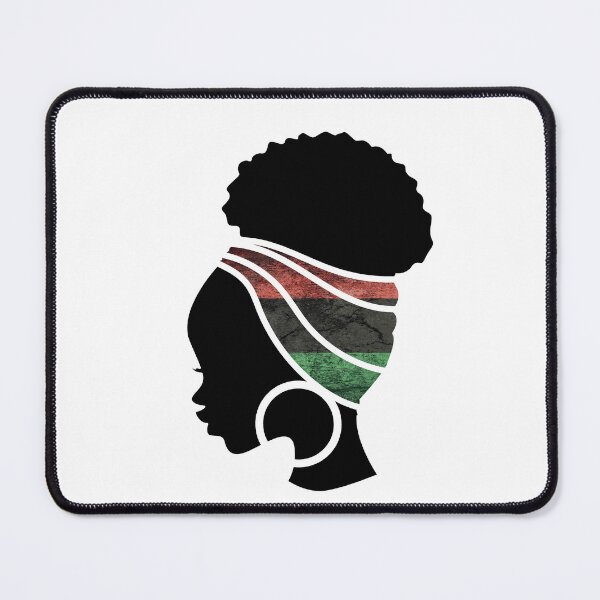 Item preview, Afro Woman with Pan African Flag, Black History  designed and sold by Logiamerch.