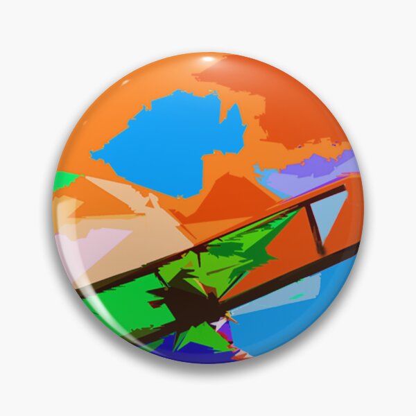 Item preview, Colorful Abstract Biplane Airplane designed and sold by Carlo Varo.