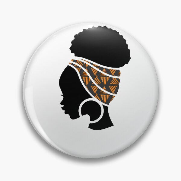 Item preview, Afro Woman with African Patten, Black History  designed and sold by Logiamerch.