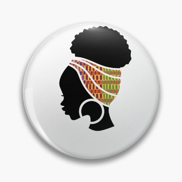 Item preview, Afro Woman with African Patten, Black History  designed and sold by Logiamerch.