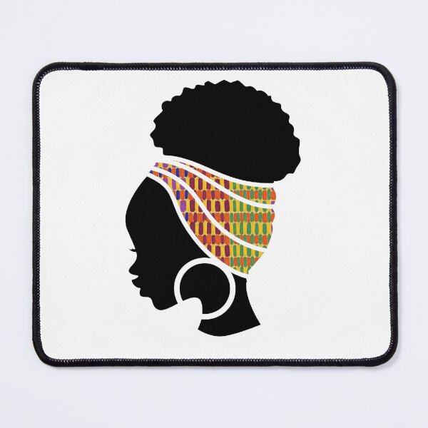 Item preview, Afro Woman with African Patten, Black History  designed and sold by Logiamerch.