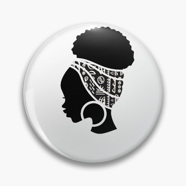 Item preview, Afro Woman with African Patten, Black History  designed and sold by Logiamerch.