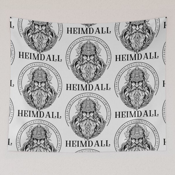 Item preview, Heimdall Viking God of Norse Mythology Heimdal runes designed and sold by Lady-Frost.
